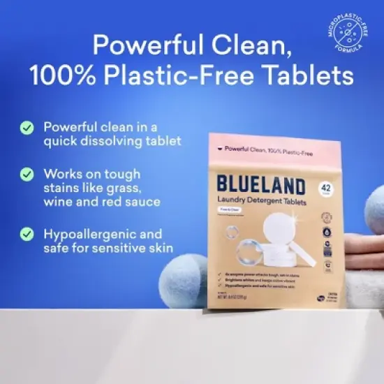 Blueland Free and Clear Laundry Detergent Tablets - 42ct image {2}