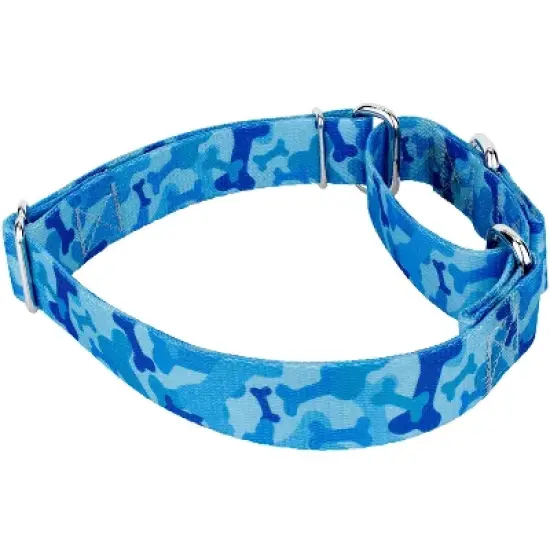 Country Brook Petz Blue Bone Camo Martingale Dog Collar and Leash image {4}