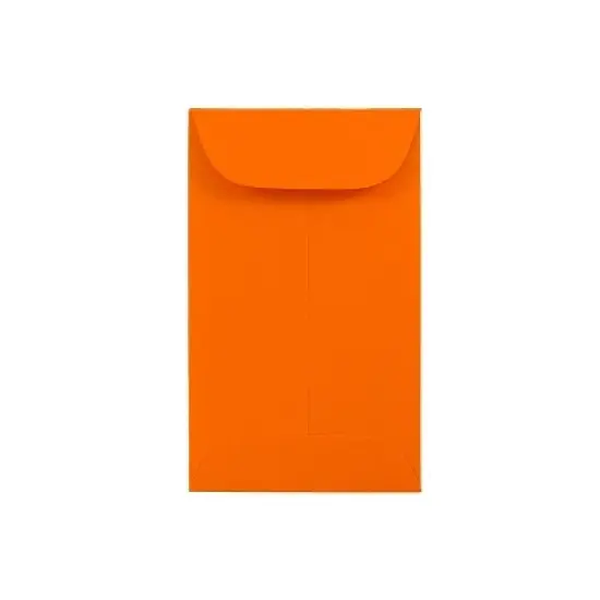 JAM Paper #3 Coin Business Colored Envelopes 2.5 x 4.25 Orange Recycled 356730538 image {2}