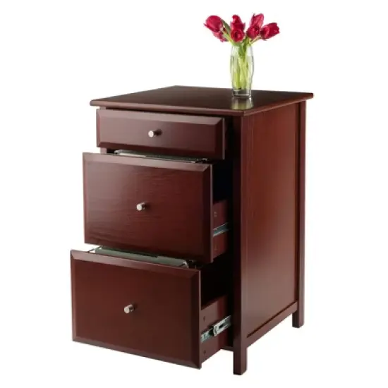 Delta File Cabinet Walnut - Winsome image {4}