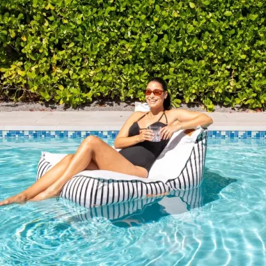 Big Joe Lux Sealander Pool Float and Patio Chair, Premier Mesh, Durable UV Protected Polyester Blend, No Inflation Needed image {1}