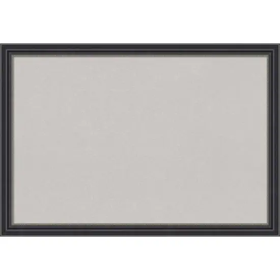 26"x18" Stylish Wood Frame Cork Board Black - Amanti Art image {10}