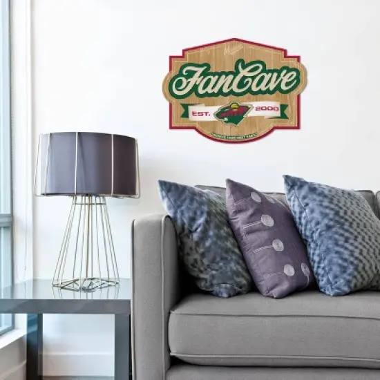 NHL Minnesota Wild Fan Cave Sign image {1}
