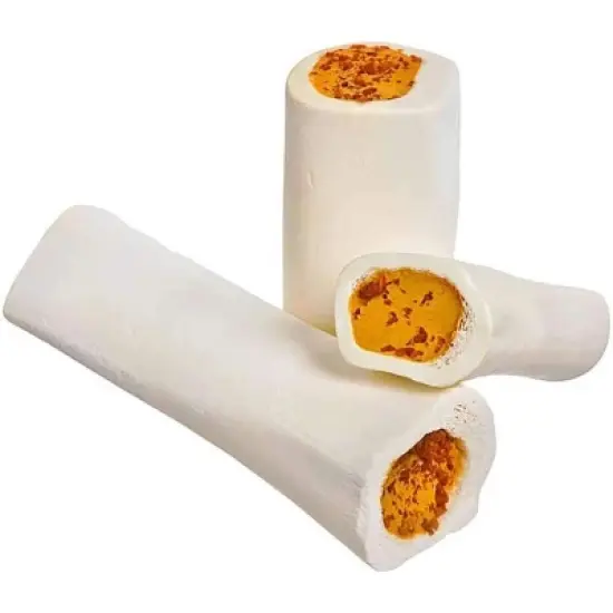 Pawstruck Large Filled Dog Bones Made in USA Stuffed Bulk 6" Femur Dog Dental Treats & Chews, American Made image {8}
