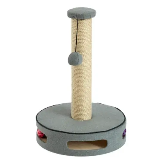 Two by Two Gainesville - Gray Cat Scratching Post Cat Furniture - 19.7 in. Tall image {8}