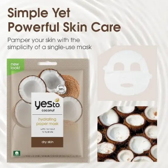 Yes To Coconut Hydrating Paper Mask with Coconut to Hydrate image {4}