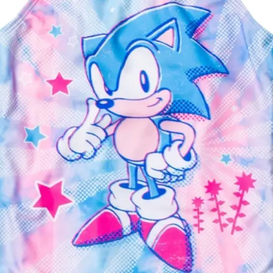 SEGA Sonic the Hedgehog Girls One Piece Bathing Suit Little Kid to Big Kid image {4}