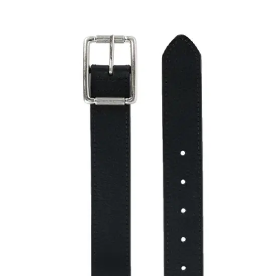 CrookhornDavis Men's Newcastle Natural Grain Leather Belt with Roller Buckle image {1}