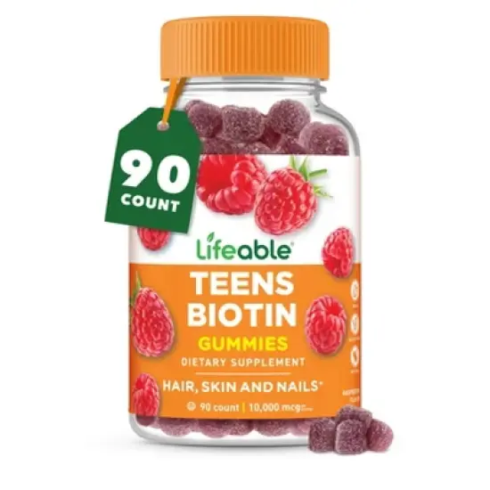 Lifeable Biotin 10,000 mcg - Teens - 90 Gummies image {9}