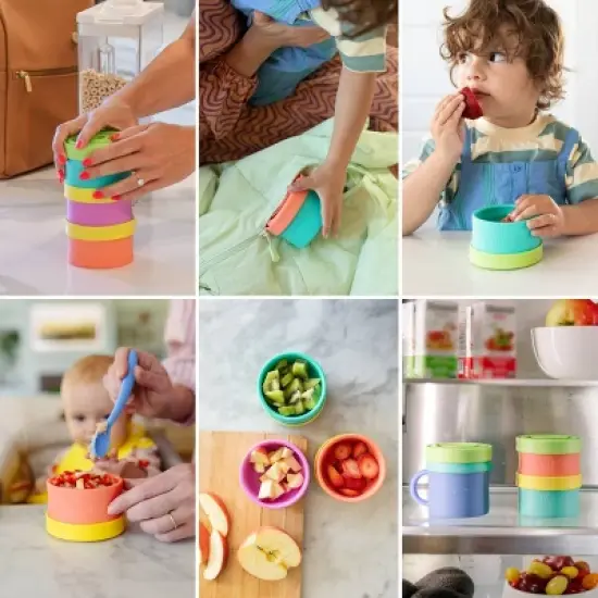 morepeas Silicone Baby Snack Bowl - Melon image {8}