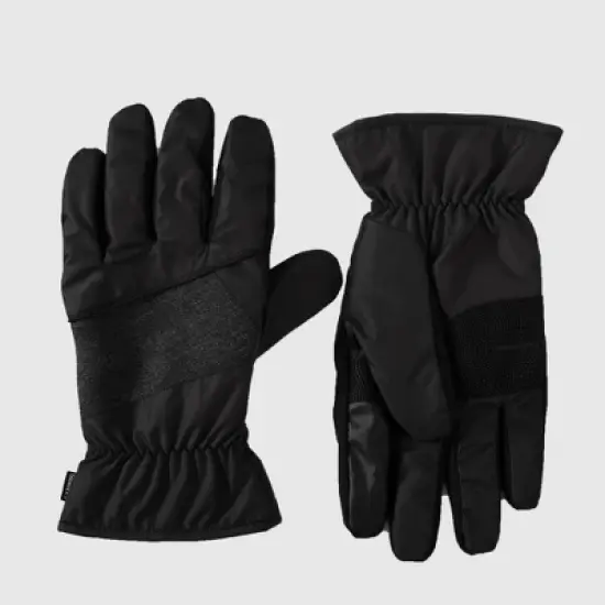 Isotoner Men's Sleekheat Gloves - Black image {1}