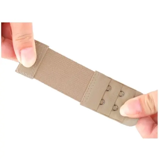 Allegra K 2pcs Bra Strap Extenders Set 3 Rows 2 Hooks/3 Hooks/4 Hooks Elastic Bra Hook Extensions image {4}