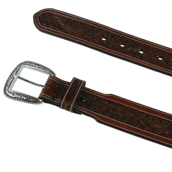 Ariat Men's Western Taper Belt with Scroll Work image {2}