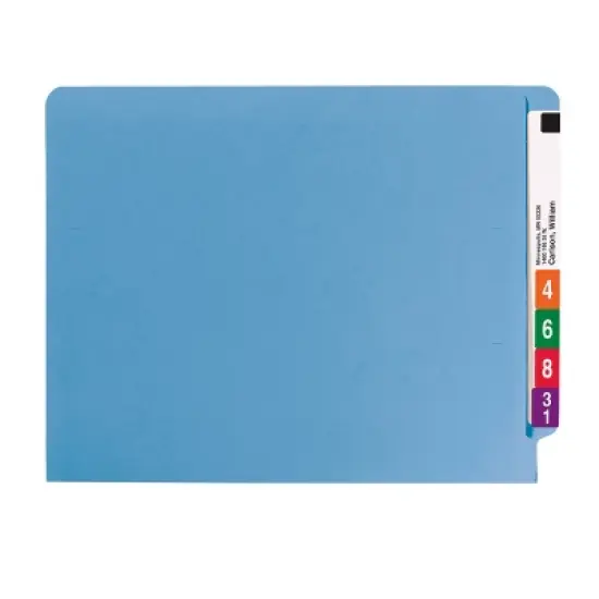 Smead End Tab Fastener File Folder, Shelf-Master  Reinforced Straight-Cut Tab, 2 Fasteners, Letter Size, 50 per Box image {6}