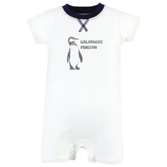 Touched by Nature Unisex Baby Organic Cotton Rompers, Endangered Polar Bear image {3}