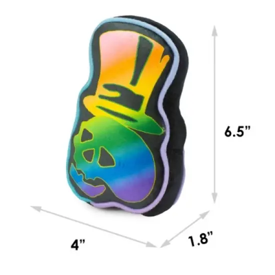 Buckle-Down Dog Toy Squeaker Plush - Grateful Dead Skeleton Head Dancing Skeletons Black Multi Color image {2}