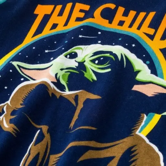 Boys' Star Wars Mandalorian 4pc Snug Fit Pajama Set - Blue 4 image {2}