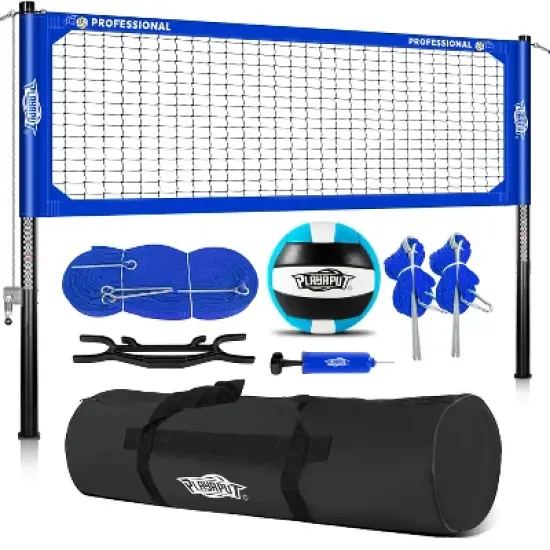 PLAYAPUT Professional Volleyball Net , Blue image {4}