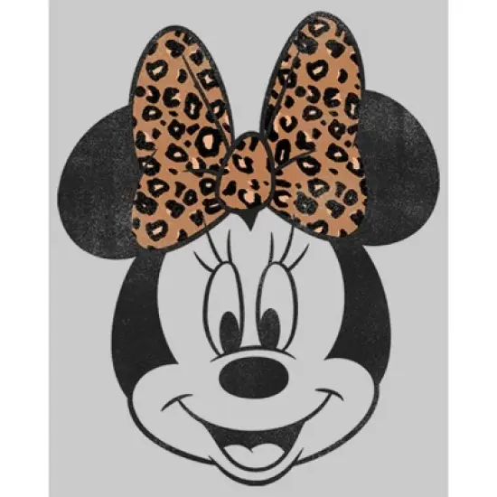 Men's Mickey & Friends Minnie Mouse Cheetah Print Bow Sweatshirt image {1}
