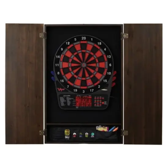 Viper Metropolitan Espresso Soft Tip Dartboard Cabinet image {6}