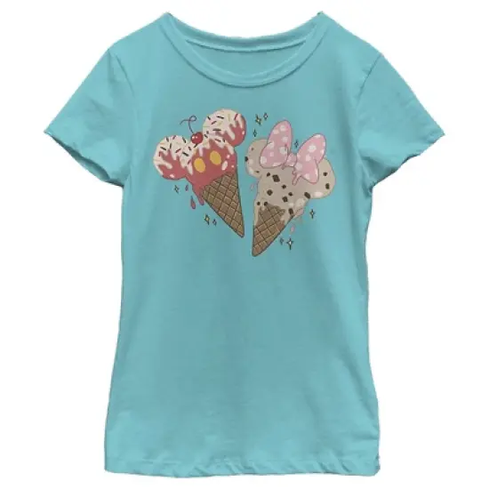 Girl's Disney Mickey and Minnie Ice Cream Cones T-Shirt image {5}