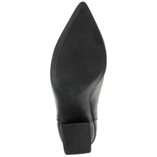Journee Collection Womens Neima Pointed Toe Block Heel Ankle Booties image {4}