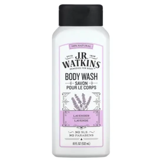 J R Watkins Body Wash, Lavender, 18 fl oz (532 ml) image {2}