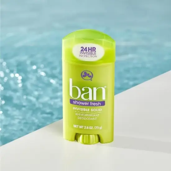 Ban Antiperspirant Deodorant Invisible Solid, 2.6 Oz image {3}