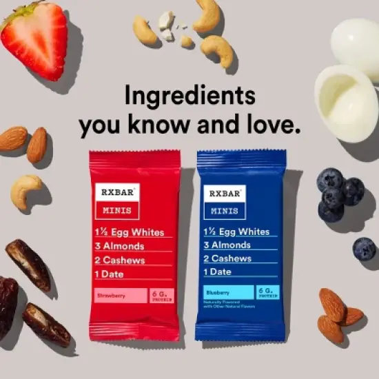 RXBAR Mini Blueberry & Strawberry Protein Bars - 7.36oz/8ct image {3}