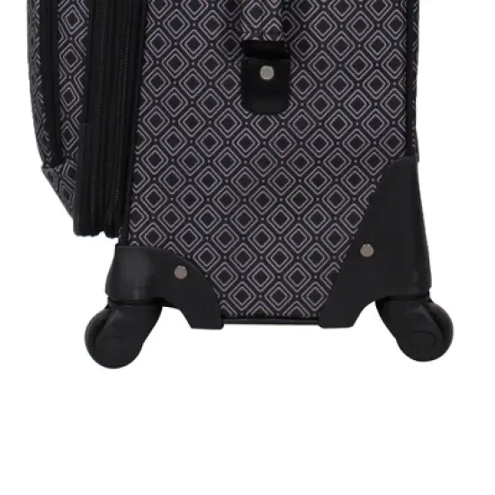 Skyline 4pc Softside Checked Luggage Set - Gray Geo image {5}