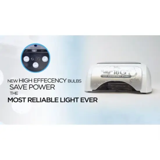 Gelish 18G Plus with Comfort Cure 36 Watt LED High Performance Gel Curing Light image {3}