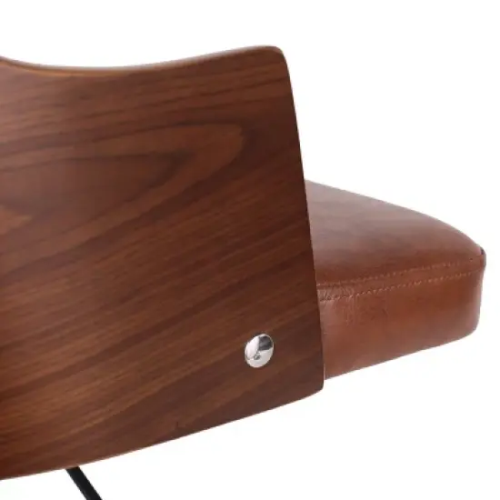 Rhine Mid-Century Modern Upholstered Swivel Office Chair - Christopher Knight Home image {2}