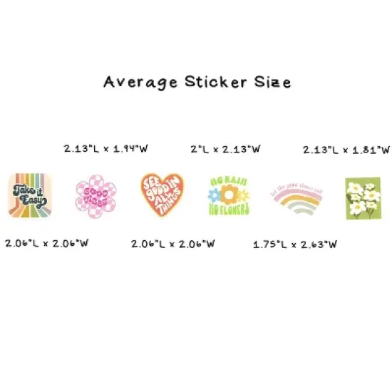 Wrapables Waterproof Vinyl Stickers for Water Bottles, Laptop, Phones, Skateboards, Decals for Teens, 100pcs, Motivational image {6}
