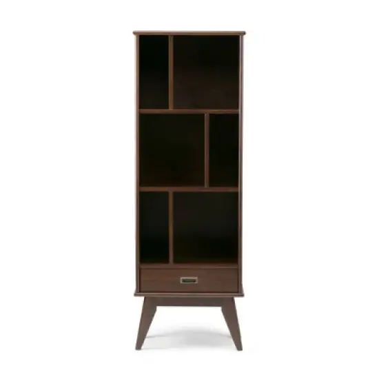 Tierney Solid Hardwood Mid Century Bookcase and Storage Unit  - WyndenHall image {6}