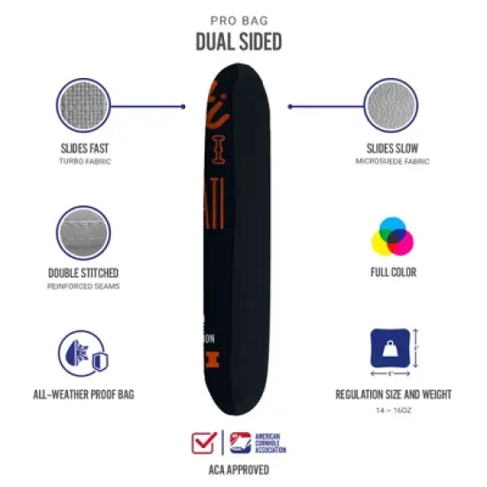 Gameday Cincinnati Football Synergy Pro Black Cornhole Bags (Set of 4) image {2}