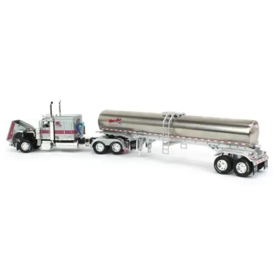 First Gear DCP 1/64 Peterbilt 389 Flattop Sleeper w/ Walker Tandem-Axle Milk Tanker, Mies & Sons, Udderly Spoiled #2 in Series 60-1510 image {3}