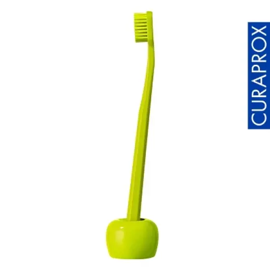 Curaprox Toothbrush Holder Green, Hygienic Upright Stand for Clean and Organized Storage image {2}