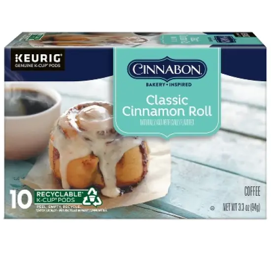 Cinnabon Classic Cinnamon Roll Flavored Keurig K-Cup Coffee Pods image {9}