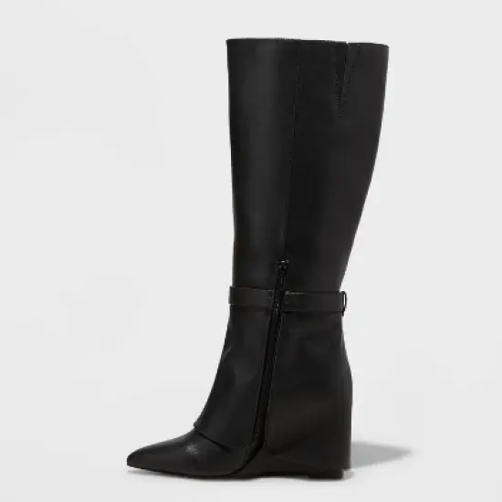 Women's Tall Novie Dress Boots - A New Day&trade; Black image {1}