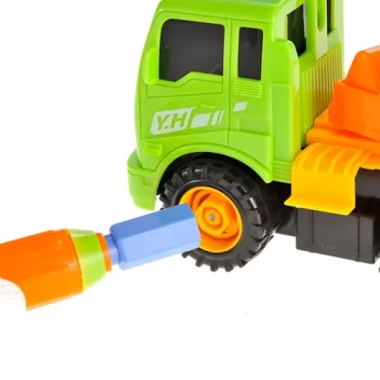Ready! Set! Play! Link 27 Piece Take-A-Part Engineering Excavator Construction Vehicle Truck Set image {11}