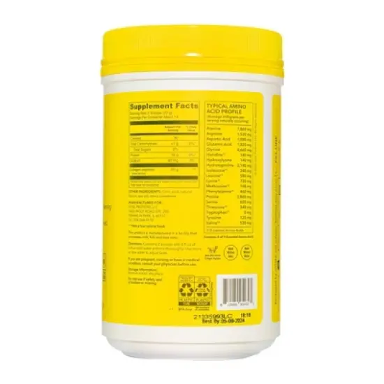 Vital Proteins Lemon Collagen Peptides Dietary Supplement - 11oz image {4}