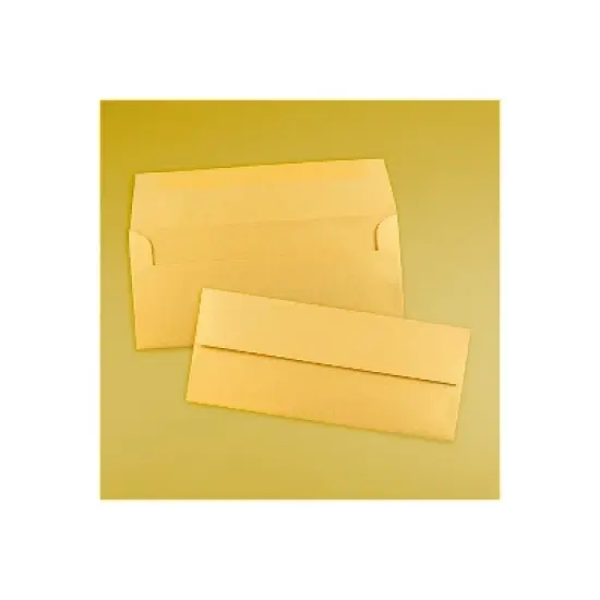 JAM Paper #10 Metallic Business Envelopes 4.125 x 9.5 Stardream Gold SD5360 image {3}