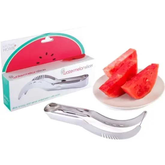 Kitchen + Home Watermelon Slicer Corer and Server - Stainless Steel image {5}