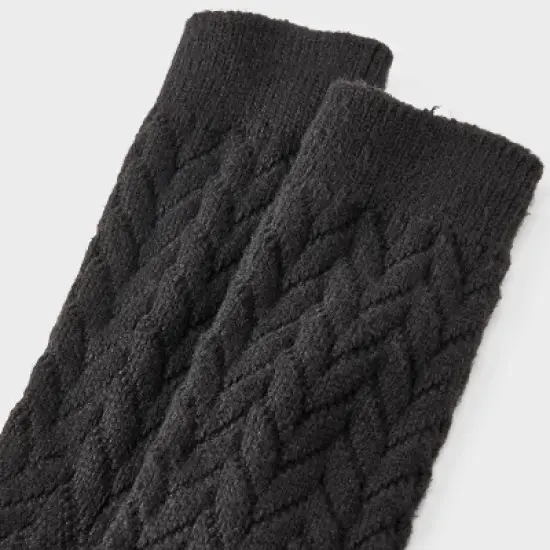 Women's Braided Texture Super Soft Crew Boot Socks - Auden&trade; image {2}