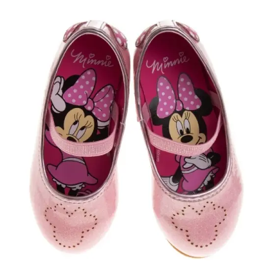Disney Minnie Mouse, Frozen Anna & Elsa Girls' Flat Shoes (Toddler Sizes) image {6}