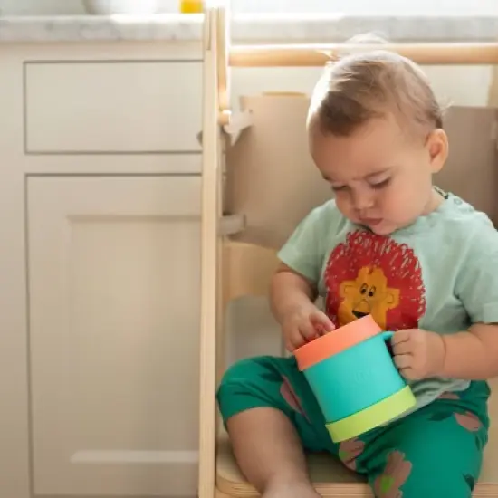 morepeas Everything Snack Cup Sherbert - Teal Green image {2}