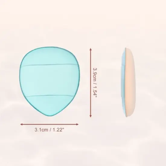 Unique Bargains Fingertip Powder Puff Beauty Makeup Tool 4 Pcs image {2}