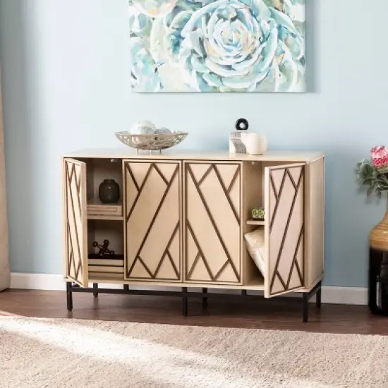 Maisas Art Deco Buffet Antique Cream/Black - Aiden Lane image {2}