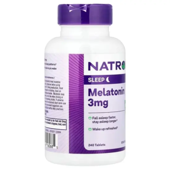 Natrol Melatonin, 3 mg, 240 Tablets image {3}