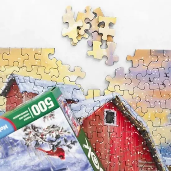 Springbok Holidays on the Farm Jigsaw Puzzle - 500pc: Memory Skills, Creative Thinking, Cardboard Material image {4}